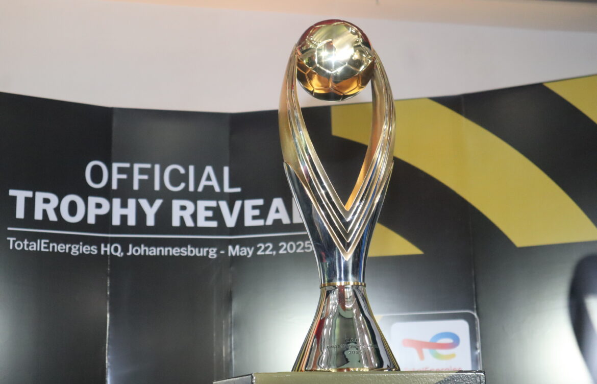 CAF Unveils Bold New Champions League Trophy at TotalEnergies Headquarters in Rosebank