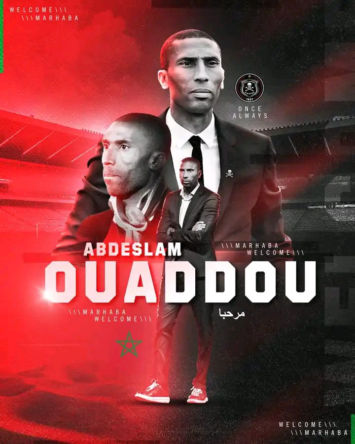 Orlando Pirates Appoint Abdeslam Ouaddou as New Head Coach with Confirmed Technical Team